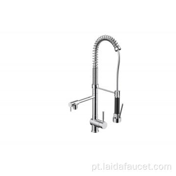 Torneira de cozinha de alça única com pulverizador